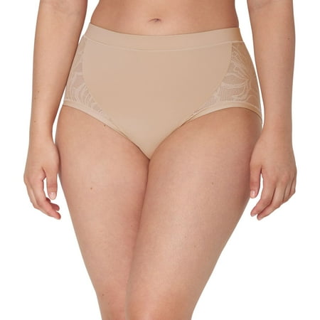 Women s Bali® s Coolest Smoothing High-Waist Brief Panty DFCSBF Color: Almond Size: XX LARGE