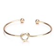 thumbnail image 2 of Silver Plated 3-Pack Knot Bangles, 2 of 3