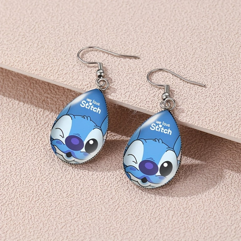 1pair Cute Disney Lilo Stitch Earring Classic Anime Character Drop Earrings Ideal Choice For Gifts Walmart
