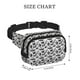 thumbnail image 4 of Balery Black White Halloween Mochila Cinturón para Mujeres y Hombres, Bolsa de Cintura Impermeable de Doble Capa con Correa, 4 of 9