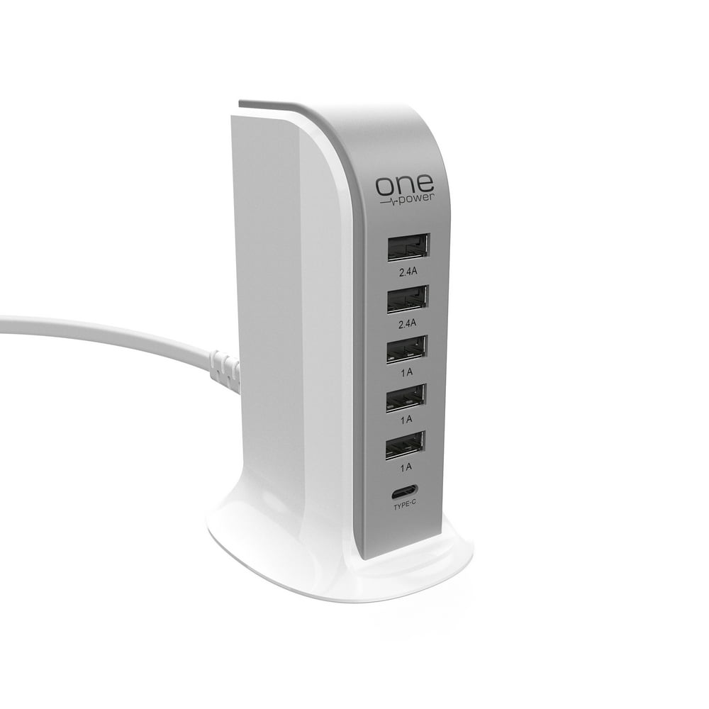 5 USBA, 1 USBC Power Hub/Charging Station by One Power