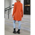 thumbnail image 4 of xiaxaixu Women's Spring Autumn Long Cardigan Solid Color Long Sleeve Open Front Cardigan Jacket, 4 of 8
