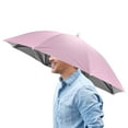 thumbnail image 1 of Sombrero Paraguas con Banda de 26" Uxcell [1 Pcs] - Sombrero Paraguas Plegable Manos Libres para Uso en Pesca, Jardinería, Senderismo y Camping [Rosa], 1 of 7