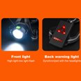 thumbnail image 3 of Luz LED para correr de noche luz de pecho deportiva ajustable para acampar senderismo correr, 3 of 9