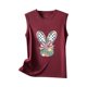 thumbnail image 4 of Moda Mujer Causal Rounk Cuello Impresión Blusa Sin Mangas Camiseta Verano Tank Tops Pompotops lopia990992, 4 of 6