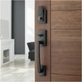 thumbnail image 3 of Baldwin 180SPHxSPL-SQR-SMT Spyglass Single Cylinder Keyed Entry Handleset from the Prestige Collection Matte Black Door Hardware Handlesets Keyed, 3 of 7