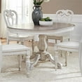 thumbnail image 3 of Magnolia Manor White Pedestal Table, 3 of 8