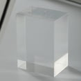 thumbnail image 4 of CiaoHER 2in Thickness Solid Acrylic Cube Display Block Clear Polished Pedestal Stand Riser Solid Base 2" x 3" x 4", 1 Pack, 4 of 6