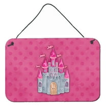 Carolines Treasures BB7405DS812 Princess Castle Watercolor Wall or Door Hanging Prints  8x12 multicolor