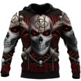 thumbnail image 5 of Sudadera con capucha con estampado de calavera para hombre, sudadera Unisex de moda 3D, ropa informal de gran tamaño, Hip Hop, invierno y otoño, nueva, 5 of 5