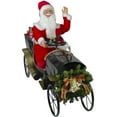 thumbnail image 4 of Northlight 33" Santa Delivering Presents in a Black and Gold Vintage Car Christmas Decoration, 4 of 5