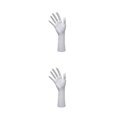 thumbnail image 1 of Wweixi Chic Chain Hand Model Shop Display Holder for Stunning Jewelry Showcase White 25.5cm 2Set, 1 of 6