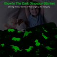 thumbnail image 2 of Manta TEHALK Dinosaur Glow in The Dark para niños, 100% poliéster, 2 of 6