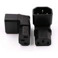 thumbnail image 4 of Toptekits IEC C14 to C13 Power Adapter, PDU Plug/Socket IEC320 C14 to Up 90 Degree C13 Power Convertor for LCD Wall Mount TV(C14 to Up C13), 4 of 7