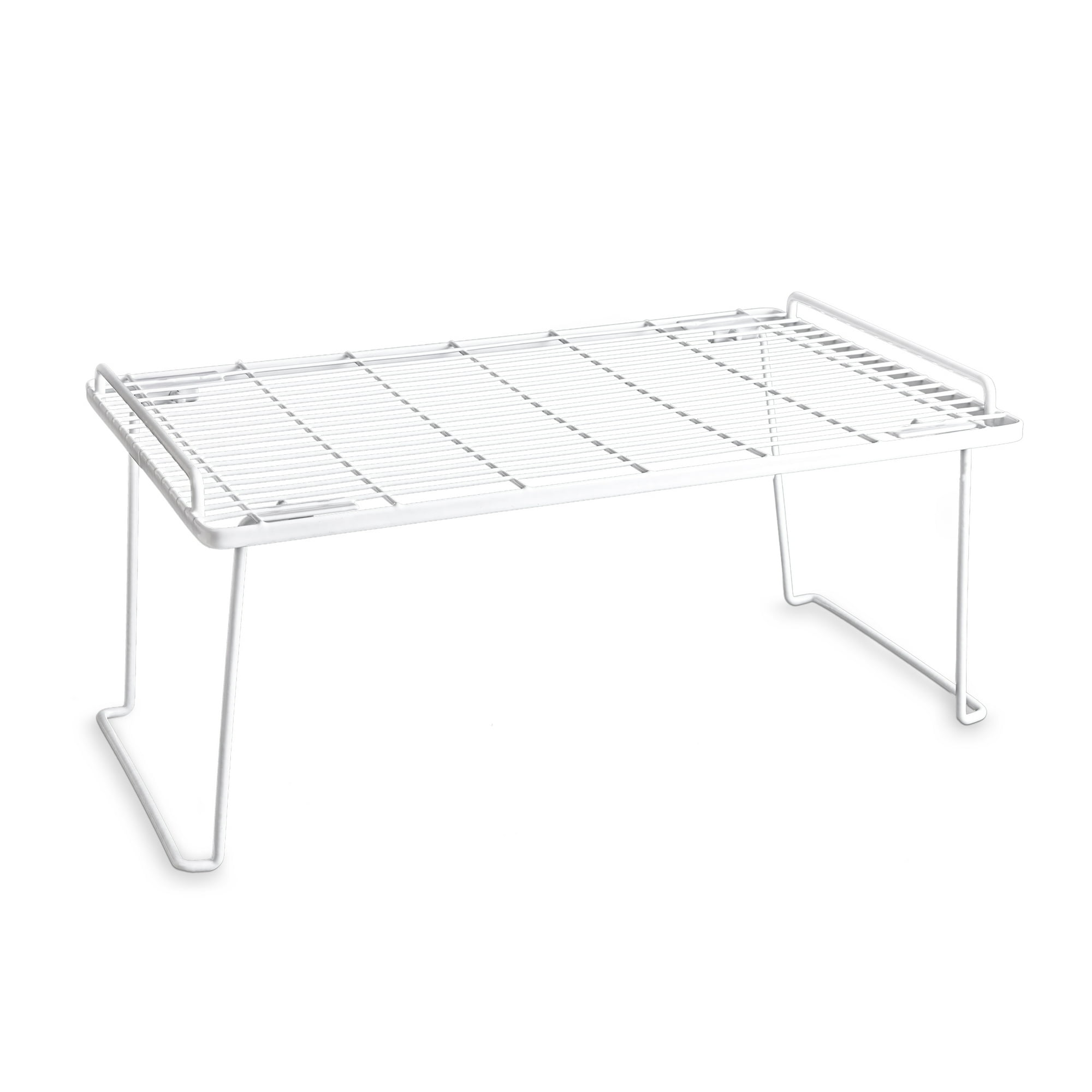 Mainstays Folding White Wire Shelf - Kitchen, Pantry Organizer - White Wire