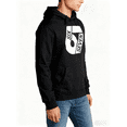 thumbnail image 3 of Number 67 Minimalist Print Hoodie - Black Casual Trendy Sweatshirt for Daily Wear, 3 of 5