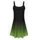 thumbnail image 5 of mfyjkho Vestidos para mujer, Vestido de verano informal con tirantes y estampado degradado para mujer Vestidos maxi para mujer l, 5 of 6