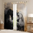 thumbnail image 2 of Castle Fairy Farm Horse Blackout Curtains Set of 2 (52x84 Each),Farmhouse Window Curtains, 2 of 6