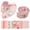 Color 3, variant on 84PCS Jelly Roll Fabric 2.5 Inch Precut Fabric Strips for Quilting, 100% Cotton Floral Patchwork Fabric Rolls for Sewing DIY Crafts, 14 Patterns