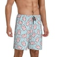 thumbnail image 2 of Sikiie Cute Rabbit Mens Pajama Shorts, Lightweight Lounge Pant with Pockets Soft Sleep Pj Shorts for Men3X-Large, 2 of 6