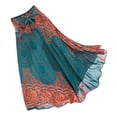 thumbnail image 1 of Falda bohemia larga estilo hippie de mujer Vestido gitano Boho Ropa Falda verde SM SunniMix Falda bohemia hippie larga, 1 of 8