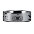 thumbnail image 2 of Silver Tungsten Paratrooper Ring, 2 of 5