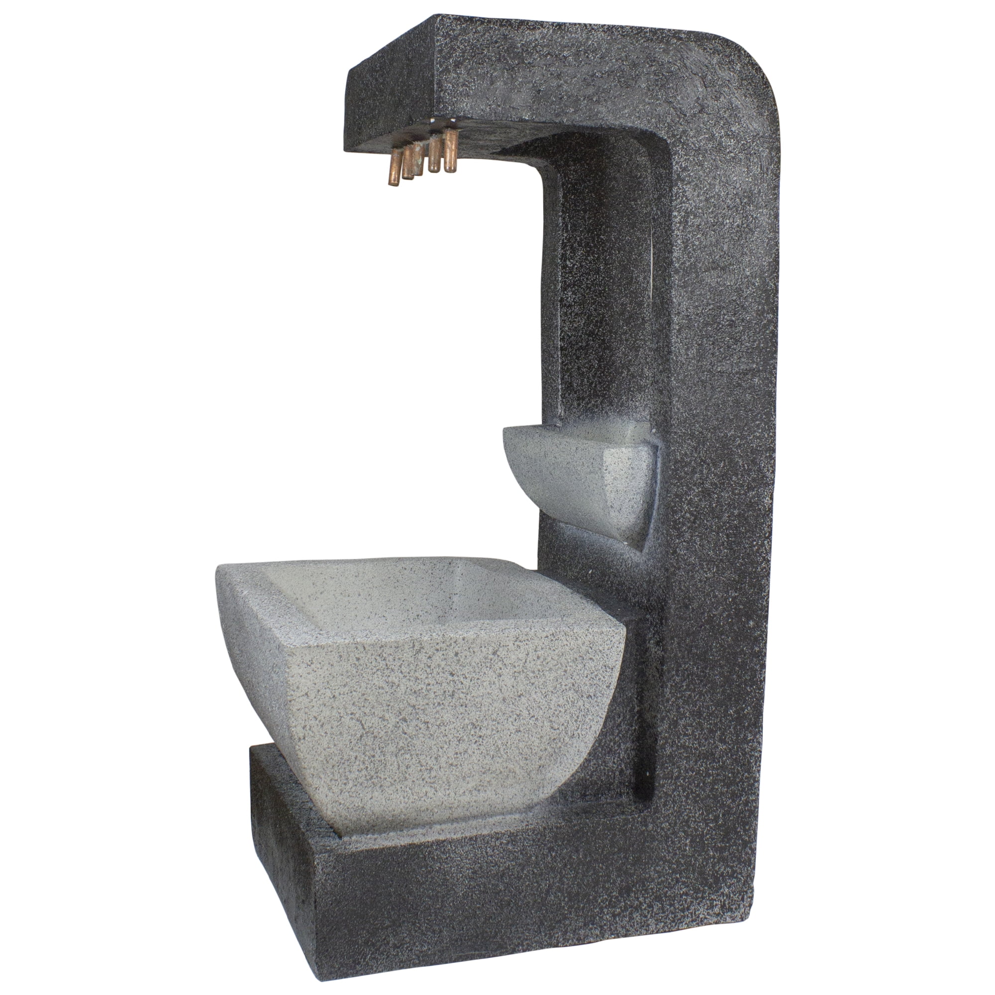 Northlight LED Lighted Rainfall Outdoor Water Fountain with Planter - 26"