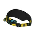 thumbnail image 2 of Gaeub Sunflowers And Blue Flower Printed Sport Sun Visor Hats ,Adjustable Empty Top Sunscreen Visor Cap for Women and Men, 2 of 7