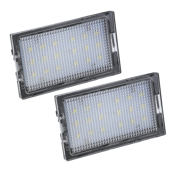 1 Pair Car 6500K White LED License Plate Light Assembly XFC500040 3528SMD for Land Rover Discovery