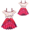 thumbnail image 2 of Girls Two-Piece Sea Adventure Princess Swimsuits with Swimming Cap Bikini Bathing Suit 5-6Y, 2 of 6