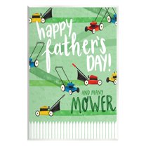 Stupell Industries Happy Father's Day Lawn Mowers Holiday Painting Unframed Art Print Wall Art