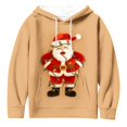thumbnail image 7 of Craaazy Hooded Sweatshirts for Women Christmas Print Long Sleeve Tops Gifts, 7 of 7