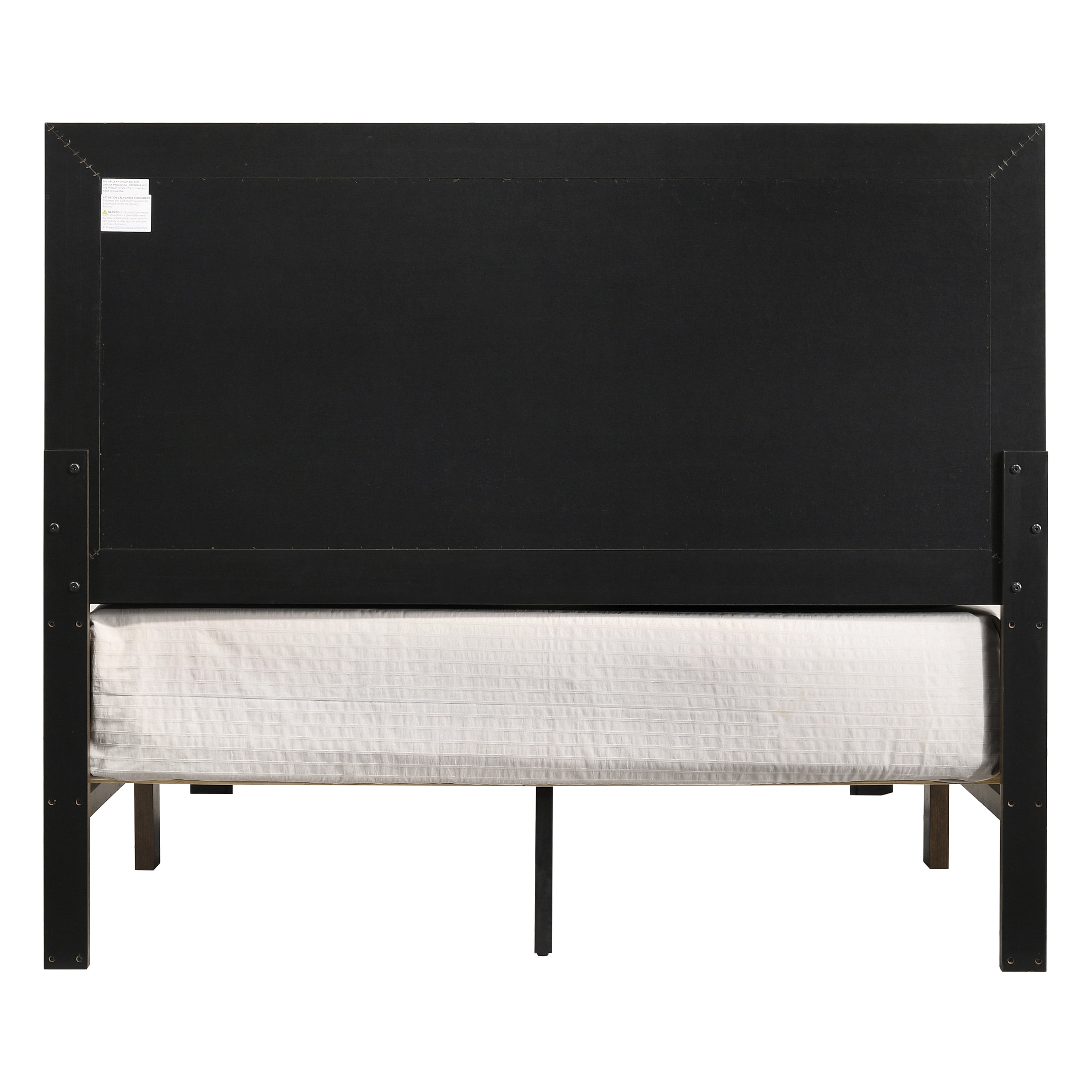 Furniture of America Volo Panel Bed, Walnut, Queen