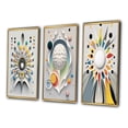 thumbnail image 3 of Designart "Beyond Knowing Séance Vision II" Modern Geometric Framed Wall Art Set Of 3 - White Abstract Frame Gallery Wall Set For Home Decor, 3 of 7