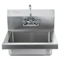 thumbnail image 3 of Easy-Install Wall Mount Hand Sink, Durable NSF 17x12.8" Stainless Steel Basin for Kitchen, Utility Room, Garage, 3 of 7