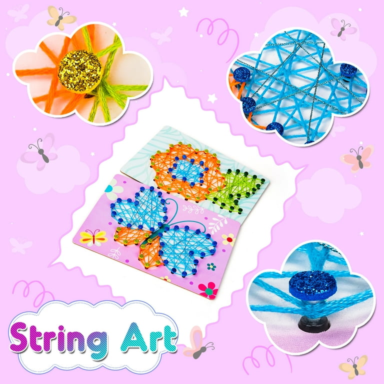 Dream Fun 5-6-7-8-9 Year Olds Girls Crafts Gifts, String Art Kit