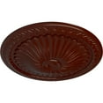 thumbnail image 3 of Ekena Millwork 15"OD x 1 3/4"P Alexa Ceiling Medallion (Fits Canopies up to 3"), Hand-Painted Brushed Mahogany, 3 of 7