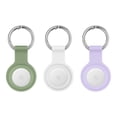 thumbnail image 4 of 3 Tags rastreadores Bluetooth iOS* (Blanco) + 3 cubiertas de silicón (verde, blanco, lila), 4 of 4