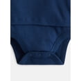 thumbnail image 3 of Wonder Nation Baby Boys' Cotton Polo Bodysuit with Long Sleeves, Sizes 0M-24M, 3 of 3