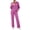 Hot Pink, variant on FchengtaiS Womens 2 Piece Ribbed Knit Outfits Lounge Matching Sets Long Sleeve Hoodies & Wide Leg Pants Fall Fashion Sweatsuits