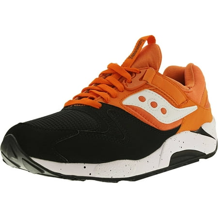 

Saucony Men s Grid 9000 Black/Orange Ankle-High Fashion Sneaker - 10M