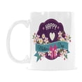 thumbnail image 2 of Ceramic Mug – 11 oz White Coffee Mug – Mother's Day Gift - HMD Purple, 2 of 6