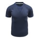 thumbnail image 4 of pstuiky camisetas de hombre, Camisa de punto suelta de manga corta con botones sólidos de verano para hombre ropa de hombre l, 4 of 7