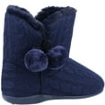 thumbnail image 2 of Fleet & Foster Womens Apple Pom Pom Slippers, 2 of 4
