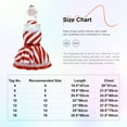 thumbnail image 3 of TTAO Kids Girls Sequins Striped Tutu Dance Dress Figure Skating Dress Christmas Party Candy Cane Clothes Red 16, 3 of 3