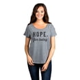thumbnail image 2 of Thread Tank Hope For Today Women's Relaxed Slouchy Dolman T-Shirt Tee Heather Grey X-Large, 2 of 4