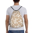 thumbnail image 2 of Drawstring Backpack - Peanuts7 Splash Proof Small Drawstring Gym Bag for Women Men, Cinch Sports String Bag Backpack for Travel Swimming Beach, 2 of 8