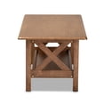 thumbnail image 3 of Bowery Hill Transitional Walnut Brown Finished Rectangular Wood Coffee Table, 3 of 8