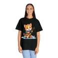 thumbnail image 4 of Cute Cat Playing Guitar Comfort Colors Unisex T-Shirt, 4 of 4