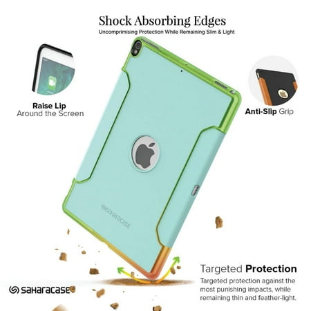 SaharaCase - Classic Case with Glass Screen Protector for Apple® iPad® Pro 10.5" and iPad® Air 10.5" (2019) - Aqua